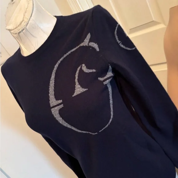 Vestrum Navy Sweater withLogo XXS $250 NWT